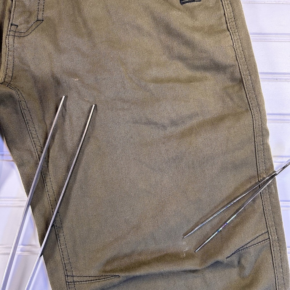 TD Apparel Carlos Ray Tactical Pants Mens 32x32(Fits 34x32) Slim Fit Khaki Olive - Picture 8 of 16